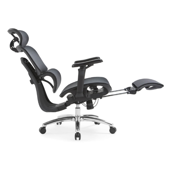 Ghế công thái học full lưới có gác chân giá rẻ: CTH27 - $hienthicat